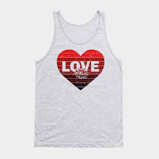 Love and heart Tank Top